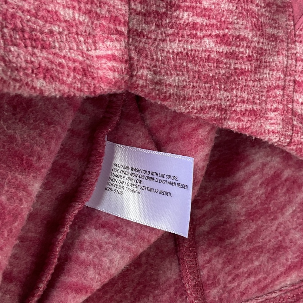 st john's bay Vest Jacket Pink Fleece Active Preppy Athleisure Outdoor consign S - Picture 6 of 6